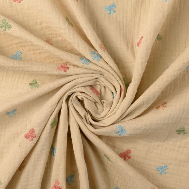 Muslin fabric Beige 