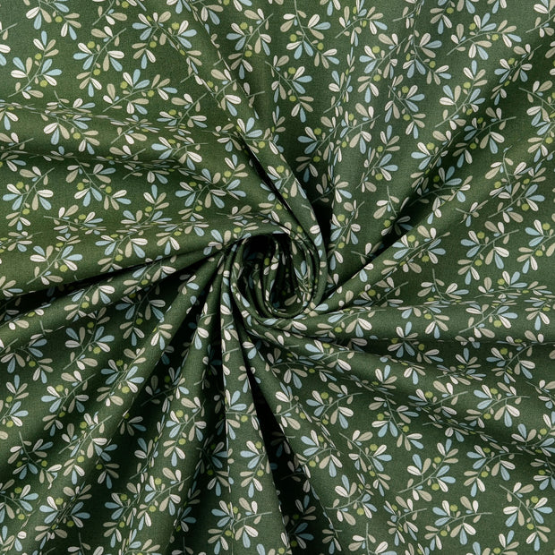 Cretonne fabric Forest Green 