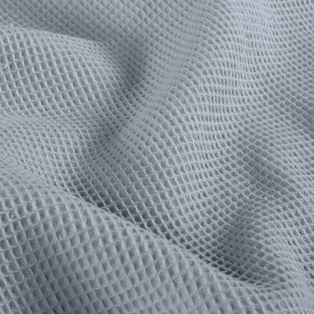 Waffle piqué fabric Unicolour Sky Blue