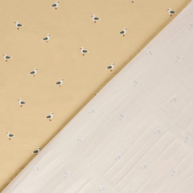 Jersey fabric Birds printed 