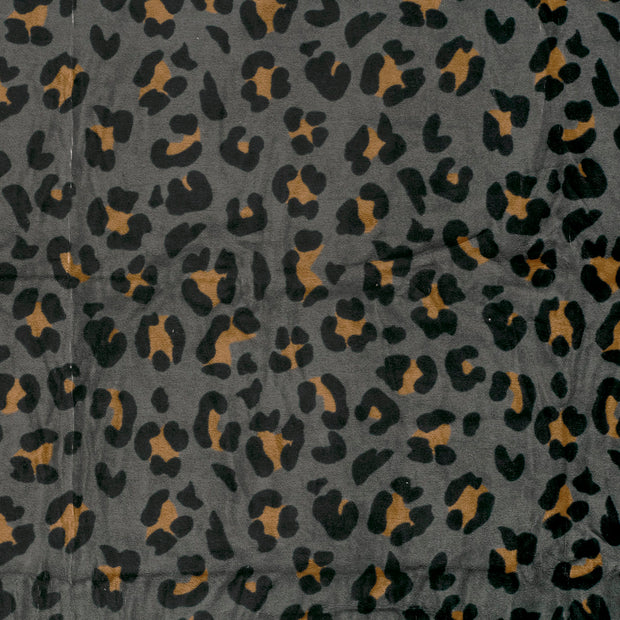 Nicky velours fabric Dark Grey soft 