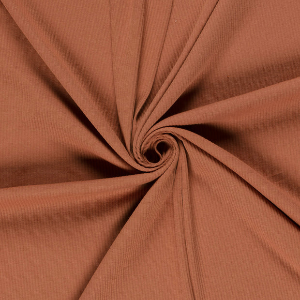 Rib Jersey fabric Redwood 
