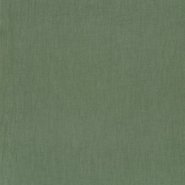 Linen fabric Olive Green matte 