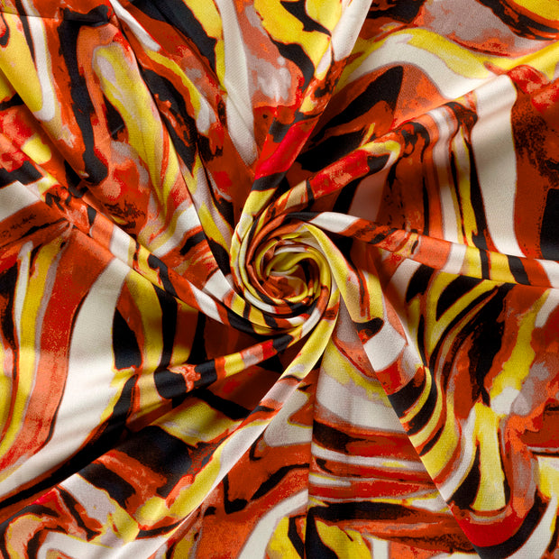 Polyester Bubble tela Rojo 