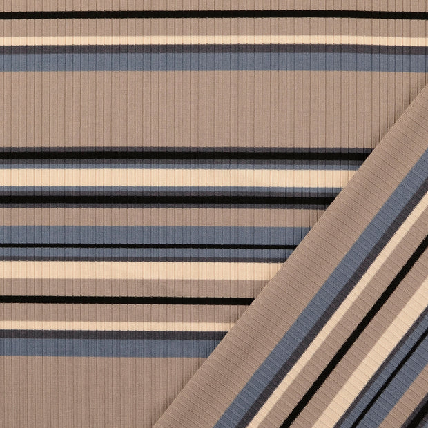 Heavy Knit fabric Grey yarn dyed 