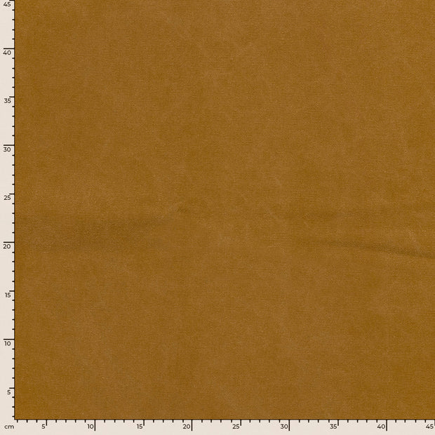 Canvas fabric Unicolour Oker