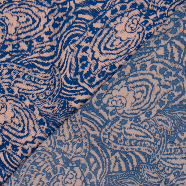 Satin Velvet fabric Abstract printed 