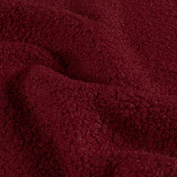 Teddy fabric Unicolour Bordeaux