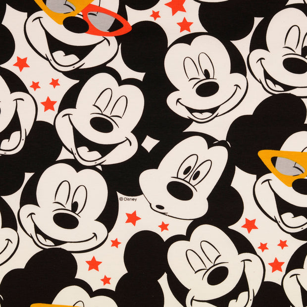 Cotton Jersey fabric Mickey Mouse Orange