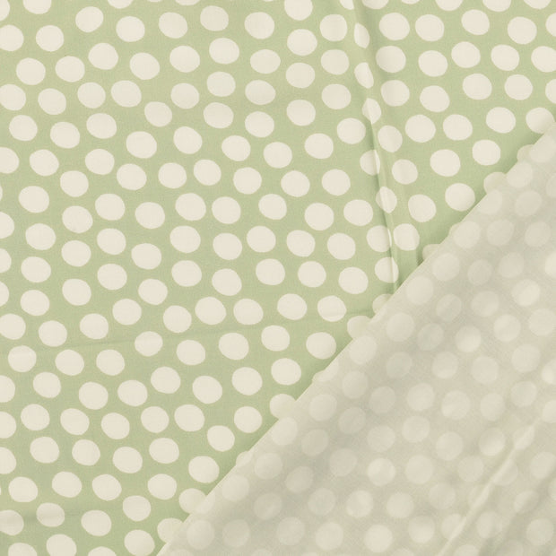 Viscose Poplin fabric Olive Green digital printed 