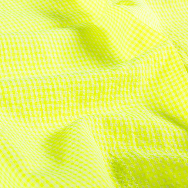 Cotton Poplin fabric Unicolour Neon Yellow