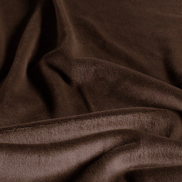 Supersoft Velvet fabric Unicolour Brown