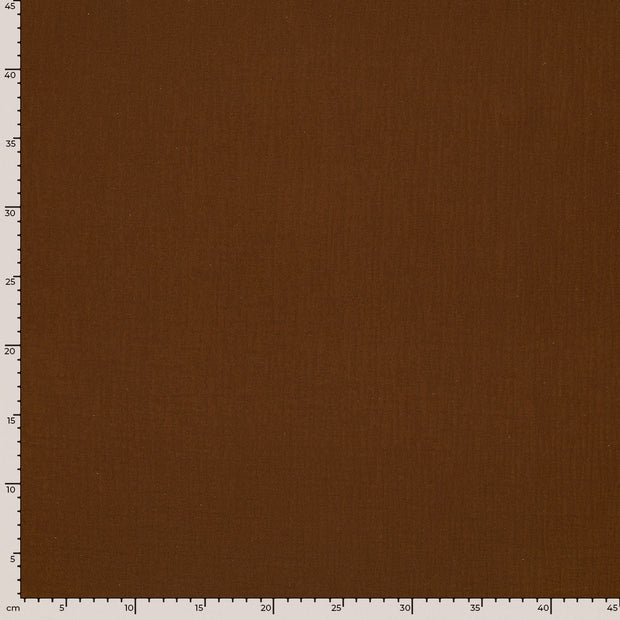 Muslin fabric Unicolour Brown