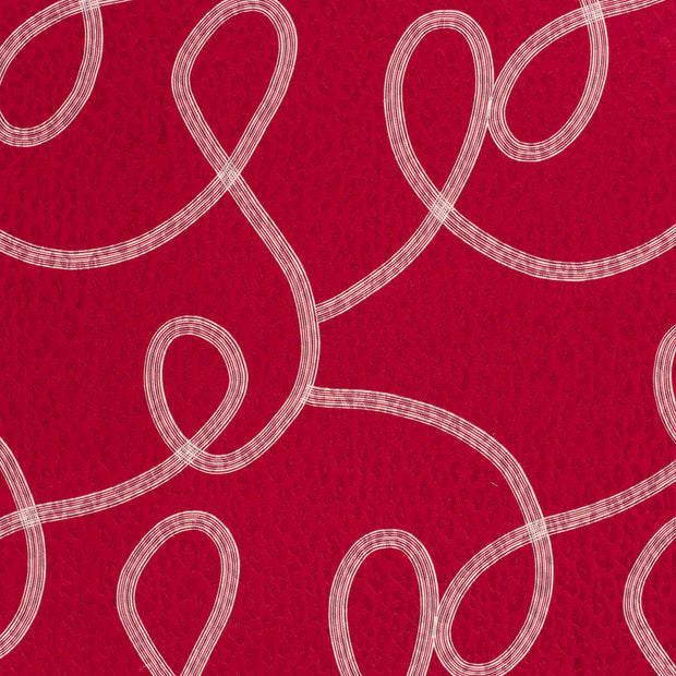 Satin Jacquard fabrik Dunkelrot leicht glänzend 