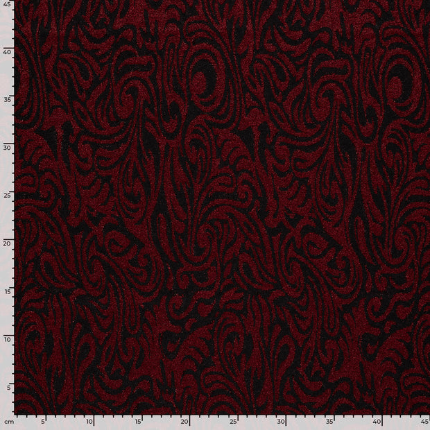 Jacquard fabrik Abstrakt Dunkelrot