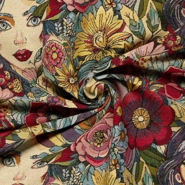 Gobelin fabric Red jacquard 