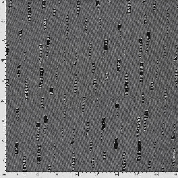 Denim fabric Unicolour Black