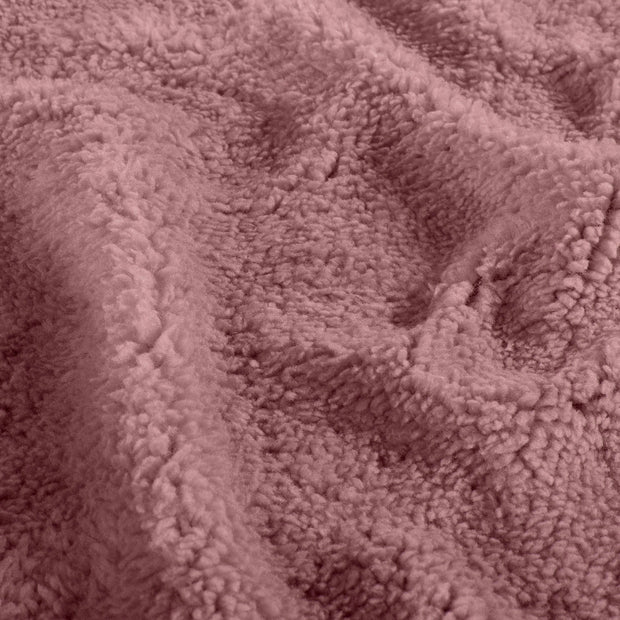 Sherpa Fleece fabric Unicolour Light Mauve