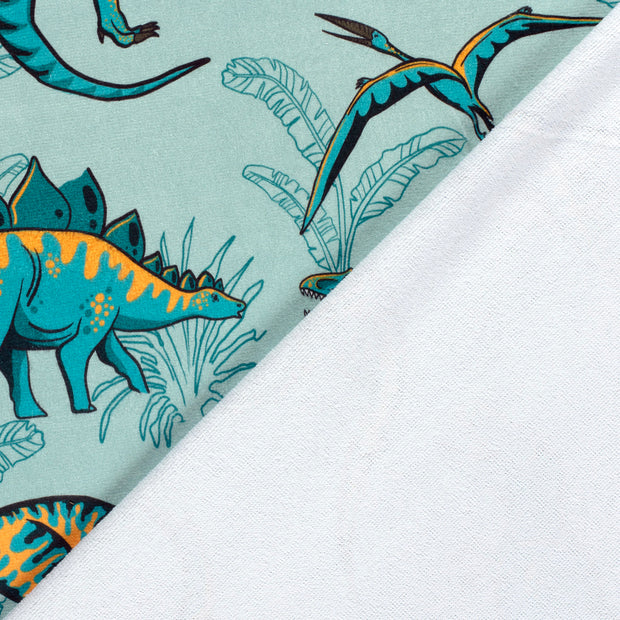 Beach towel fabric Dinosaurs digital printed 