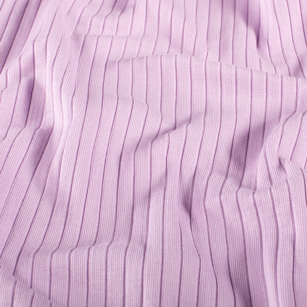 Rib Jersey fabric Unicolour Lila