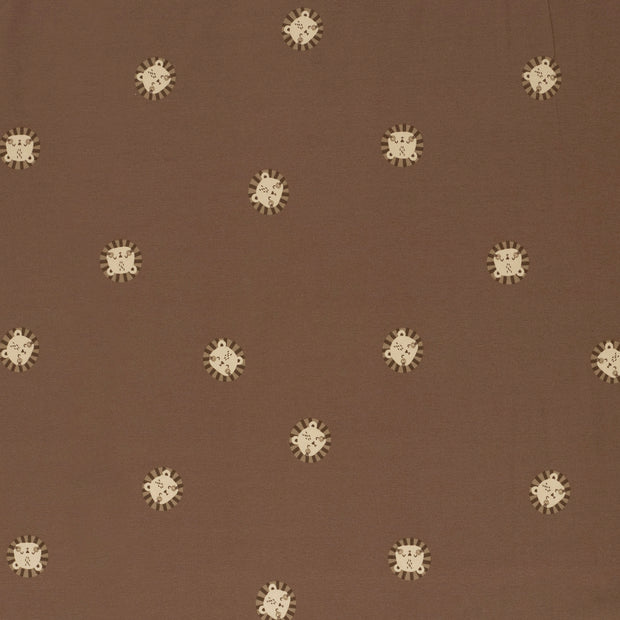 Jersey fabric Brique soft 