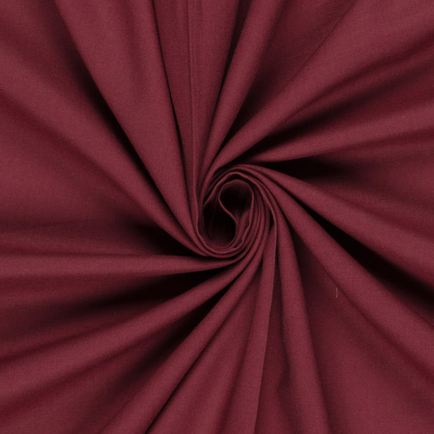Cretonne Premium fabric Unicolour Wine red