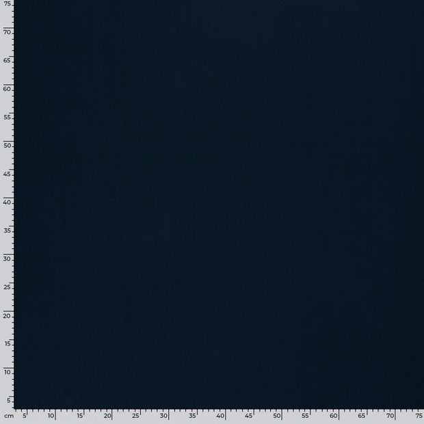 Bamboo Poplin fabric Unicolour Navy