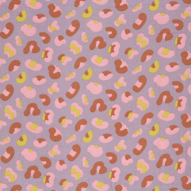 Muslin fabric Lila matte 