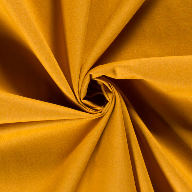 Cretonne tissu Unicolore Ocre