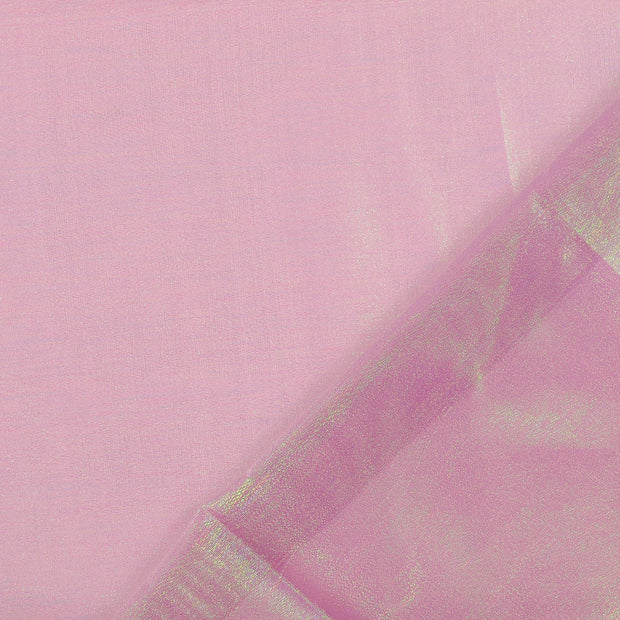 Organza fabrik Fuchsia Glitzerdruck 