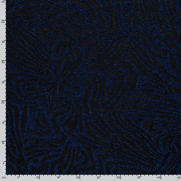 Jacquard fabric Abstract Cobalt