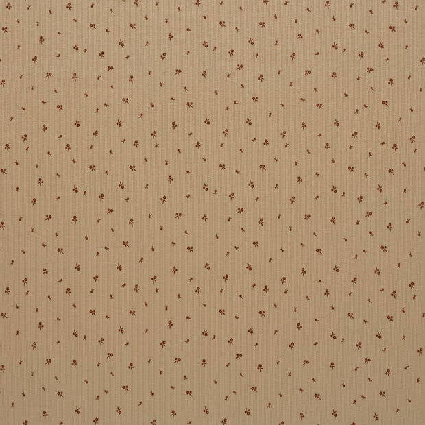 Rib Jersey fabric Beige matte 