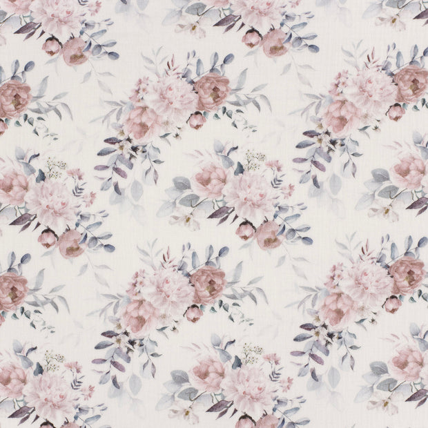 Muslin fabric Off White matte 