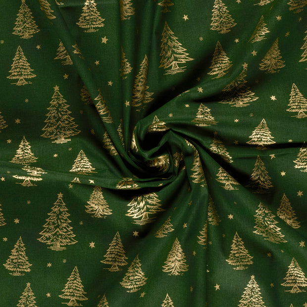 Cotton Poplin fabric Green 