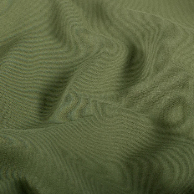 Punta di Roma fabric Unicolour Khaki Green