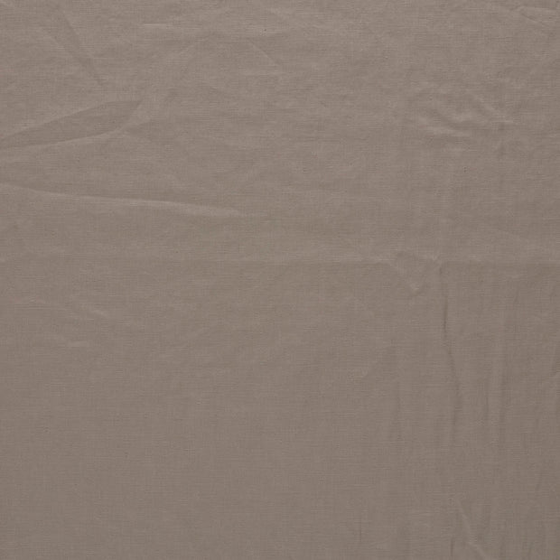 Linen fabric Taupe Grey matte 
