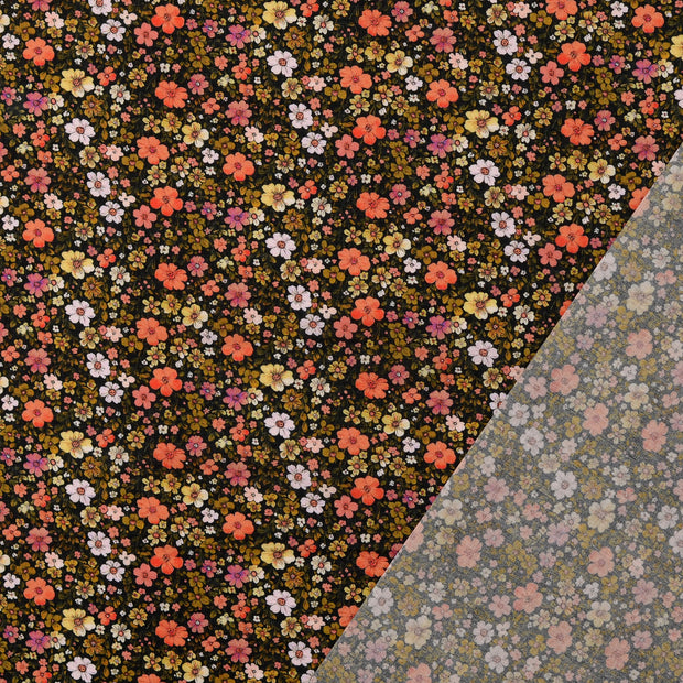 Voile fabric Multicolor digital printed 