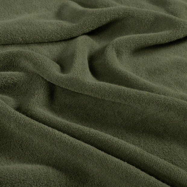 Éponge tissus tissu Unicolore Vert kaki
