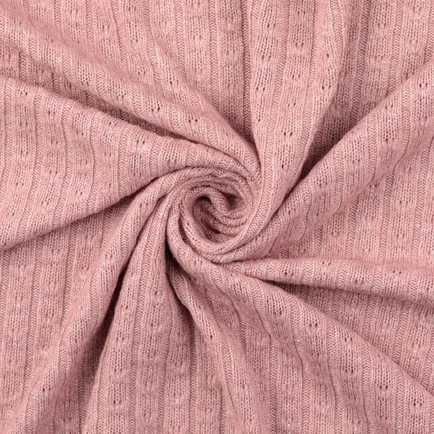 Heavy Knit tela Rosa antiguo 