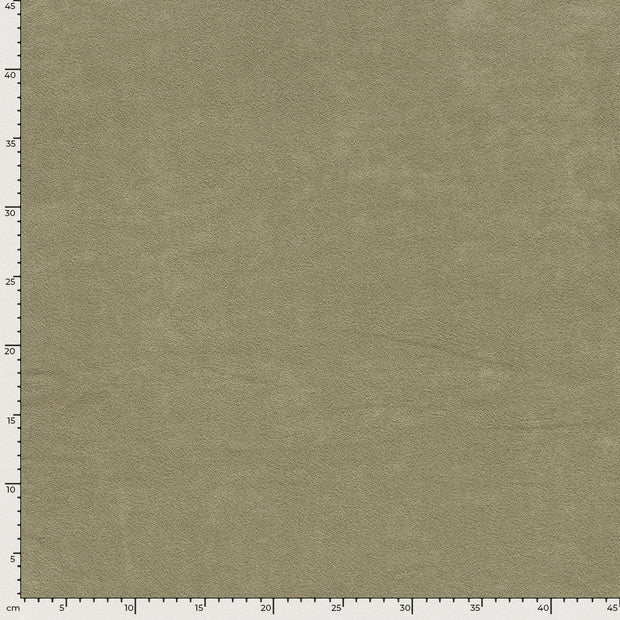 Stretch terry fabric Unicolour Olive Green
