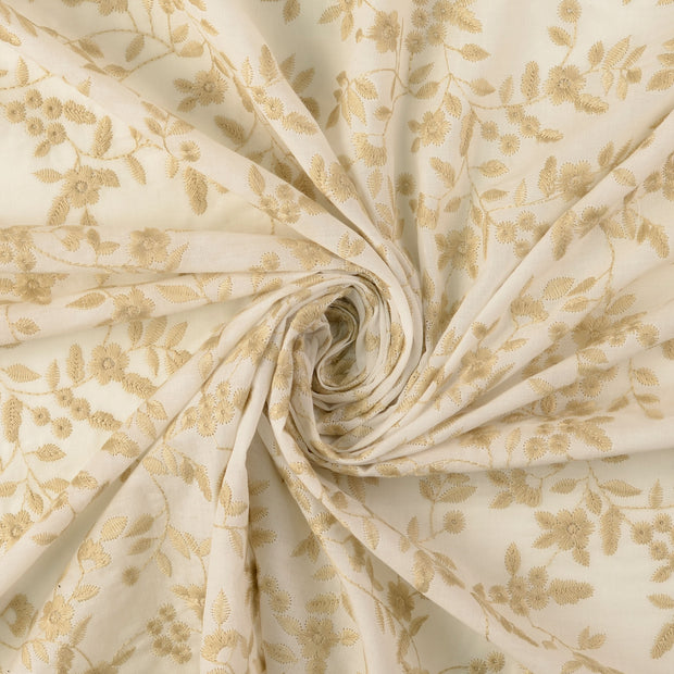 Cotton Poplin fabric Beige 