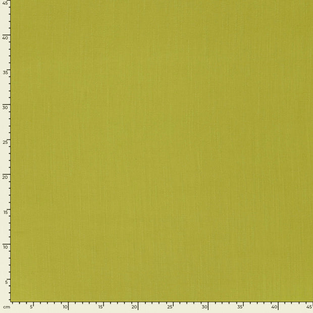 Linen Look fabric Unicolour Lime Green