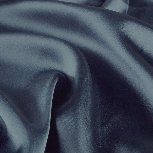 Satin fabric Unicolour Navy