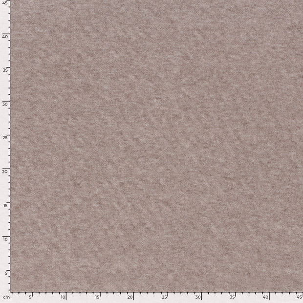 Heavy Knit fabric Melange Taupe Grey