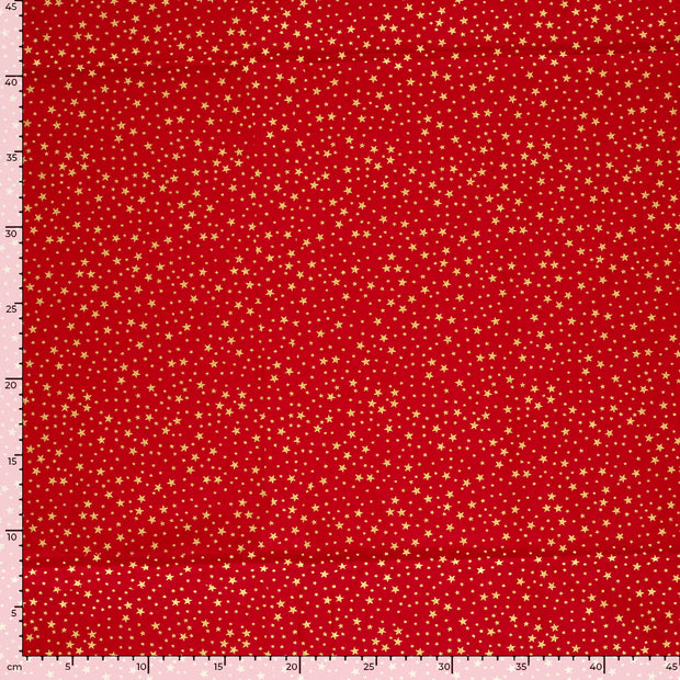  fabric Stars Red