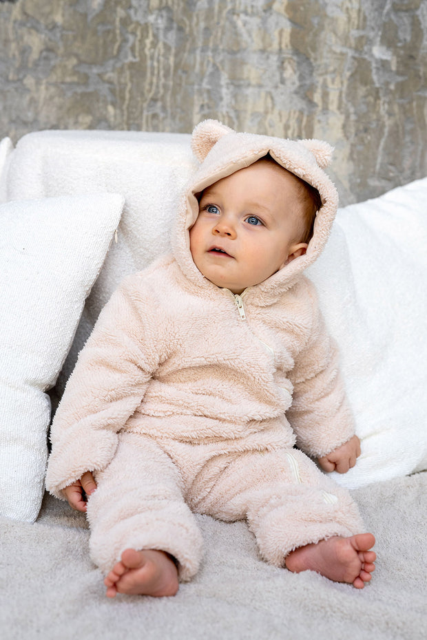 Sherpa Fleece fabric Unicolour Ivory
