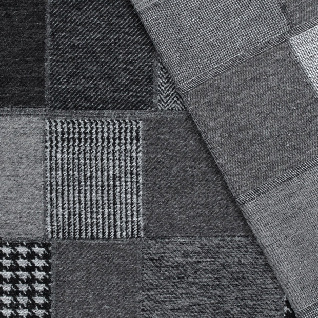 Jacquard fabric Checks brushed 