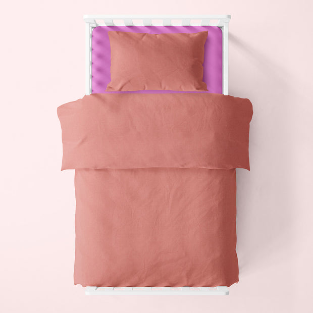 Cretonne Premium fabric Unicolour Coral