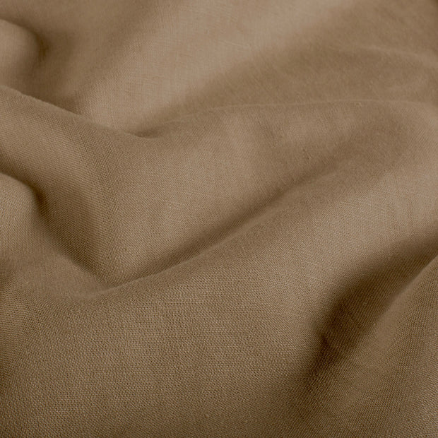 Linen fabric Unicolour Camel