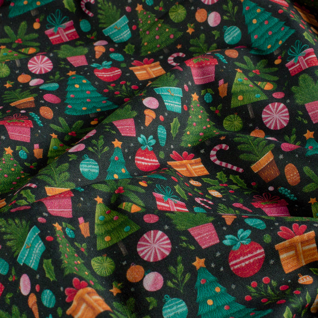 Cotton Poplin fabric Christmas 